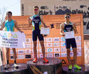 Arina Shulgina and Ayan Beisenbayev won the first national triathlon championship after the pandemic