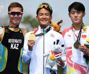 KAZAKHSTAN WON THE SILVER MEDAL IN TRIATLON AT ASIAN GAMES